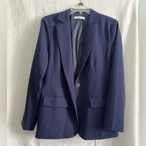 NWOT Cicy Bell Women’s Casual Blazer Open Front Long Sleeve Navy Blue size L